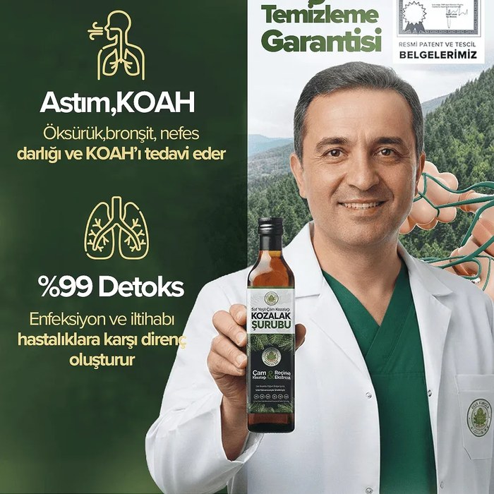 KOZDEM Yeşil Çam Kozalağı Şurubu