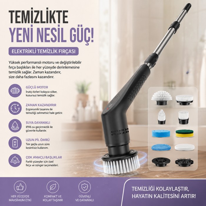 12 in 1 Elektrikli Temizlik Robotu